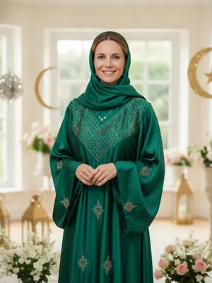 Праздничная модель в наряде