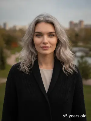 Портрет модели в возрасте