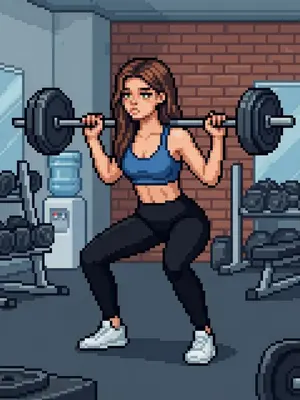 Пиксельный спортсмен