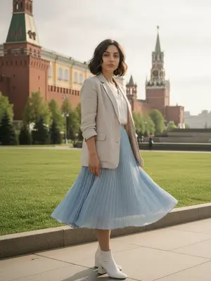 Женщина на Красной площади