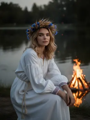 Женщина у воды