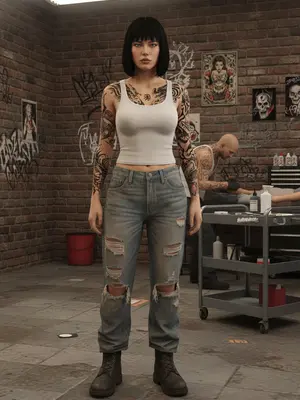 Персонаж в стиле GTA