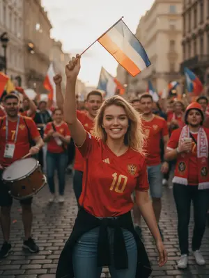 Праздничный фанатский портрет