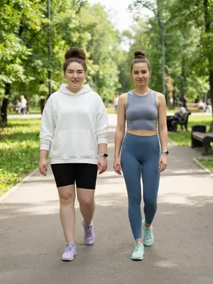 Девушки после тренировки