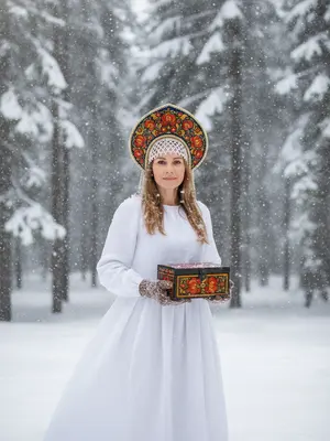 Женщина в белом платье