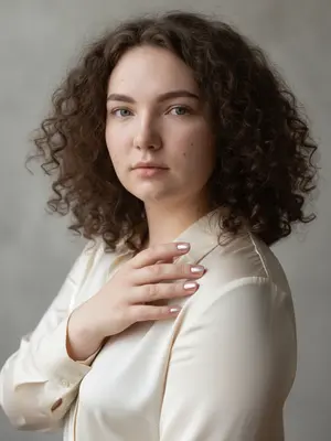 Гладкие ногти с отражением