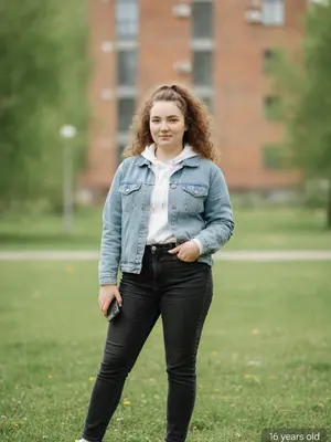 Модель в 16 лет