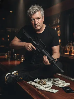 Мужчина на барной стойке