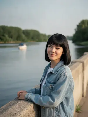 Девушка у набережной