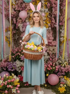 Модель с bunny ушками