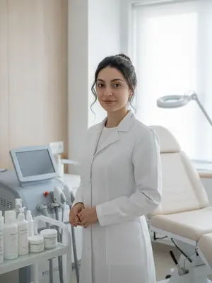 Косметолог в кабинете
