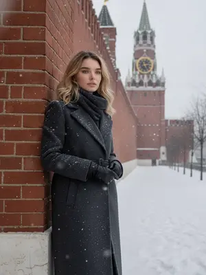 Женщина у Кремля