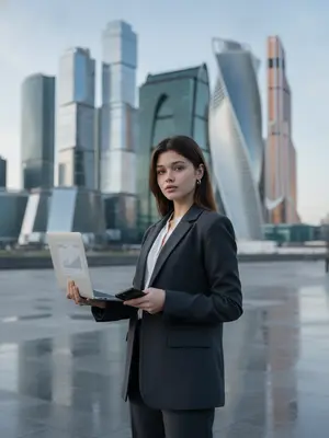 Деловая женщина в костюме