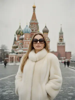 Женщина на Красной площади