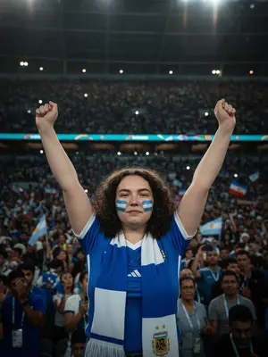 Фанат на чемпионате