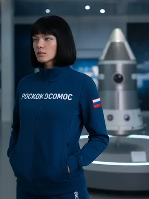 Женщина в тренировочном костюме