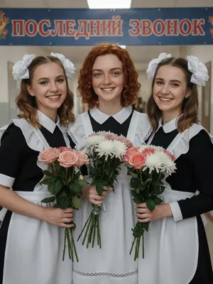 Школьный портрет с подругами